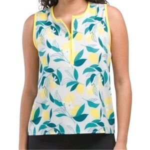 Oiselle Women's Aviary Half Zip Athletic Tank Top